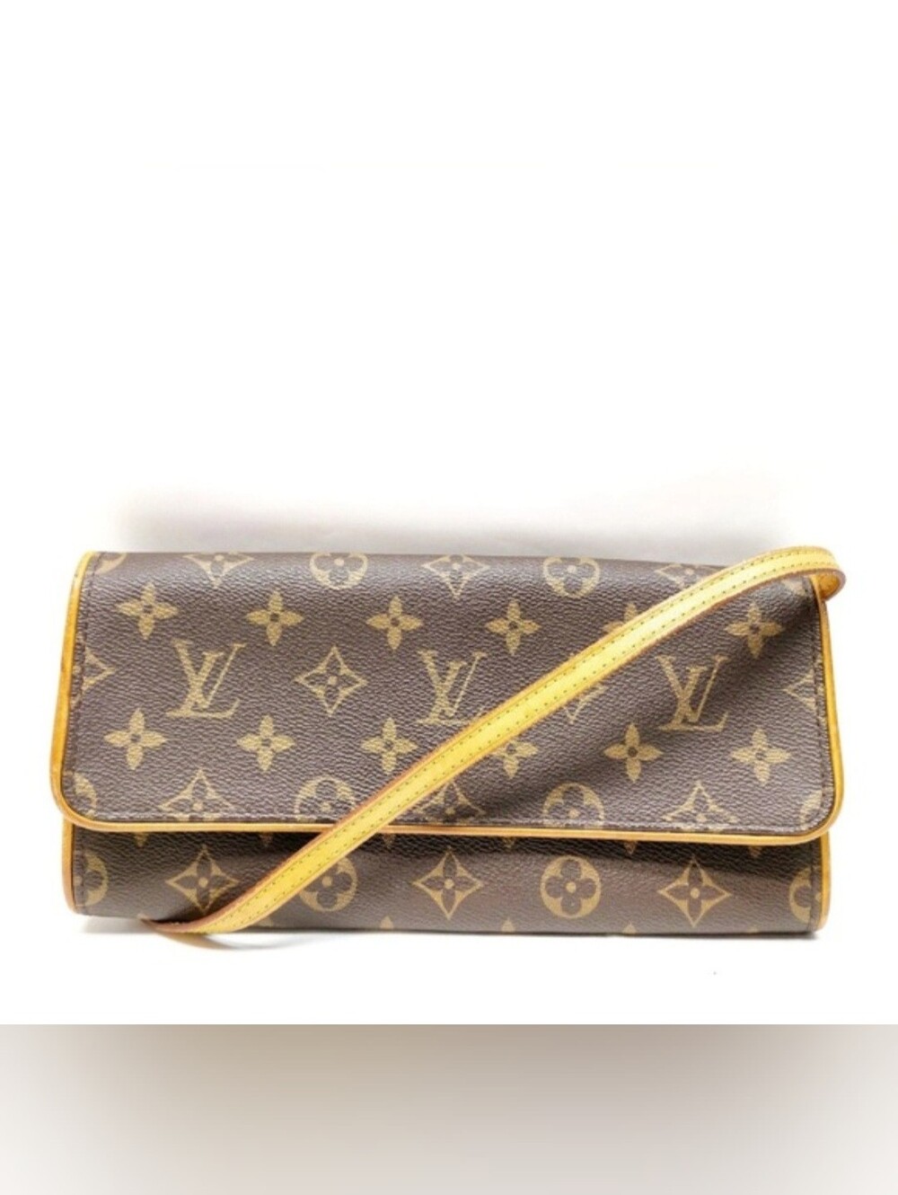 Louis Vuitton Brown Monogram Crossbody Bag with Vachetta Strap